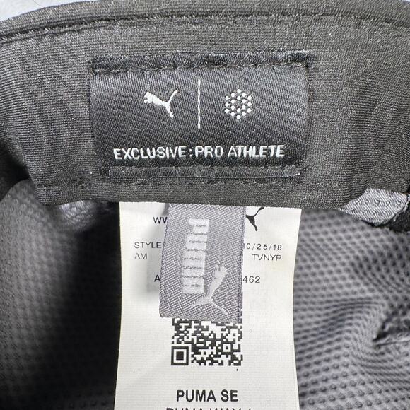 Puma Cobra Golf Hat Cap Fitted Mens L/XL Black Ivy Flat Cap Driver Flexfit Mesh - Picture 9 of 11